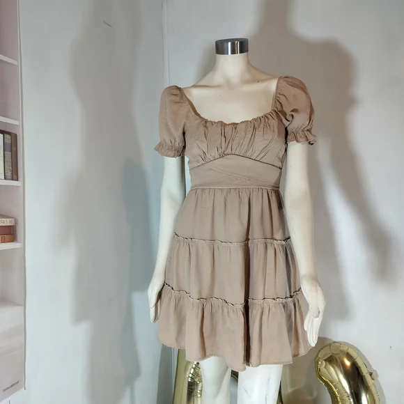Trixxi Tan Midi Dress - Picture 4 of 7